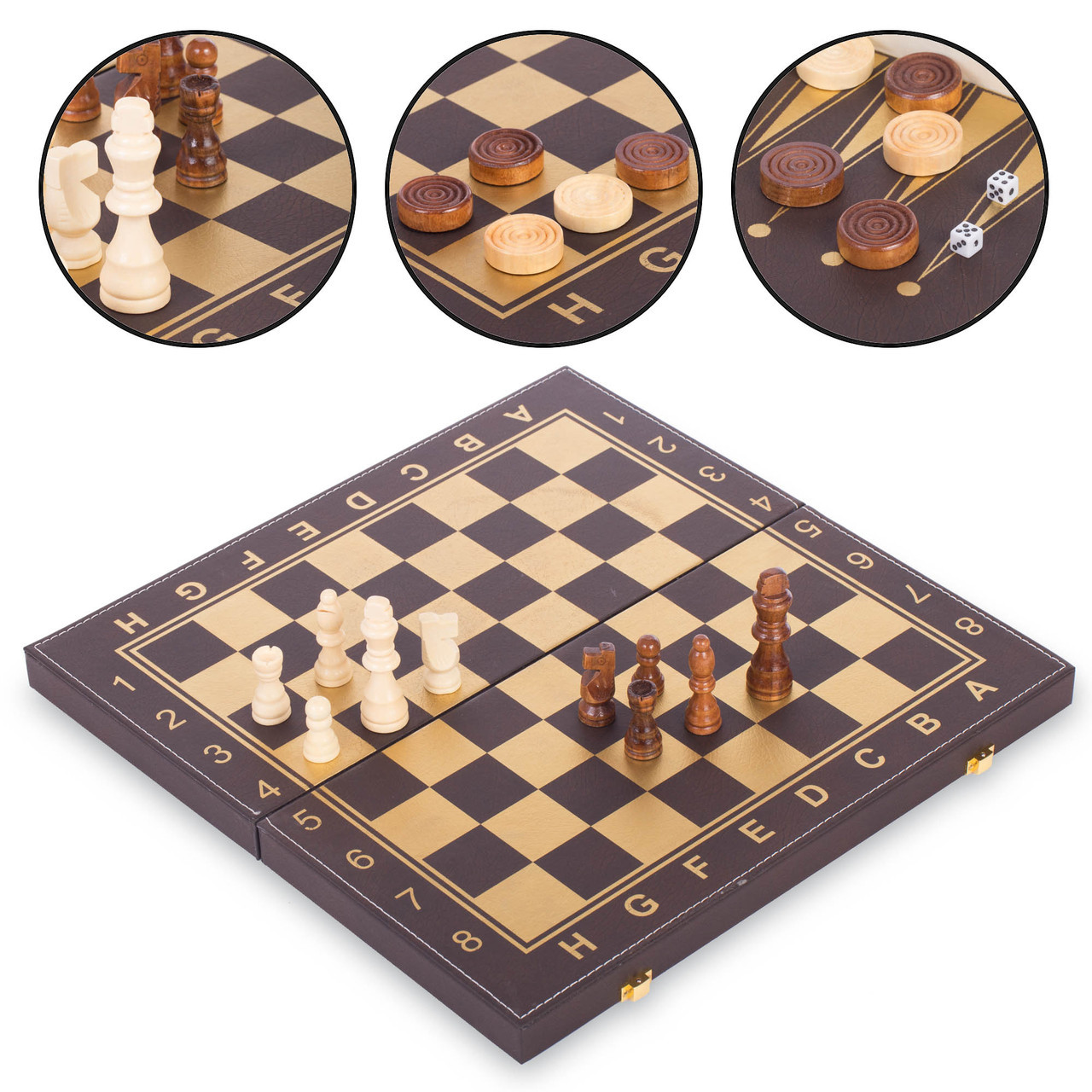 Настольная игра 3 в1 шахматы, нарды, шашки кожзам Zelart Elite Chess Tactic Set 4008 (40x40 см)
Настольная игра 3 в1 шахматы, нарды, шашки кожзам Zelart Elite Chess Tactic Set 4008 (40x40 см)