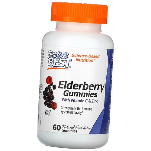 Бузина с Витамином С и Цинком, Elderberry Vitamin C & Zinc, Doctor's Best 60таб Ягодный взрыв (71327011)
Бузина с Витамином С и Цинком, Elderberry Vitamin C & Zinc, Doctor's Best 60таб Ягодный взрыв (71327011)