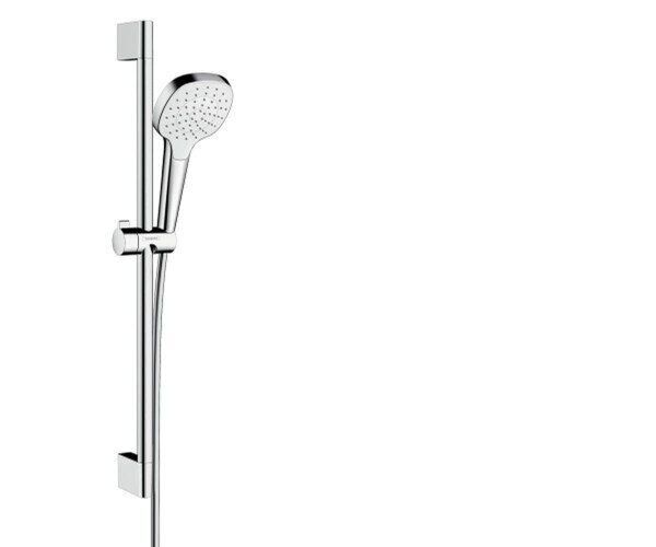 Душевой гарнитур (шланг, ручная лейка и штанга с держателем) HANSGROHE хром CROMA SELECT E 26584400
Душевой гарнитур (шланг, ручная лейка и штанга с держателем) HANSGROHE хром CROMA SELECT E 26584400