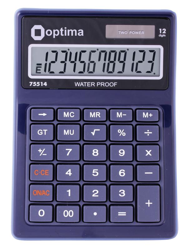 Калькулятор настольный Optima 75514, 12 разрядов, фиксированный угловой, 170х119х26, черный, водонепроницаемый
Калькулятор настольный Optima 75514, 12 разрядов, фиксированный угловой, 170х119х26, черный, водонепроницаемый
