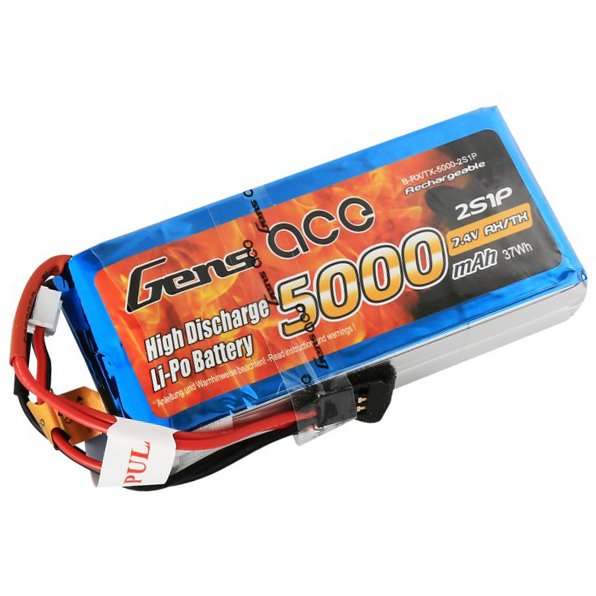 Аккумулятор Gens Ace LiPO 7,4В 5000мАч 2S 1С 96х44х20мм 180г Futaba (B-RX/TX-5000-2S1P)
Аккумулятор Gens Ace LiPO 7,4В 5000мАч 2S 1С 96х44х20мм 180г Futaba (B-RX/TX-5000-2S1P)