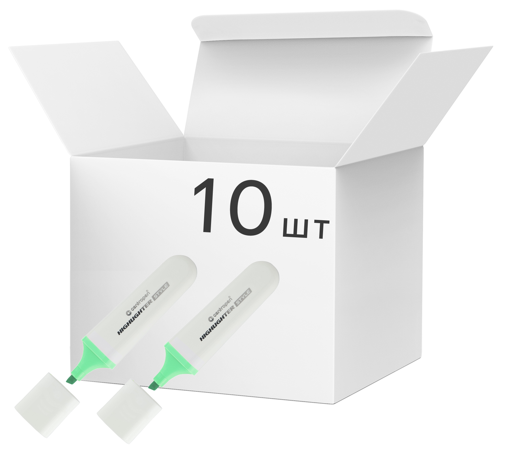 Набор маркеров текстовых Centropen Highlighter Style 1-4.6 мм 10 шт Пастельный Зеленый (6252/60)
Набор маркеров текстовых Centropen Highlighter Style 1-4.6 мм 10 шт Пастельный Зеленый (6252/60)