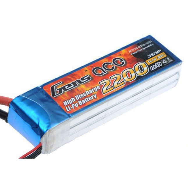 Аккумулятор Gens Ace LiPO 11,1В 2200мАч 3S 30C 113,36х34,53х24,83мм 208,2г T-Plug (B-30C-2200-3S1P)
Аккумулятор Gens Ace LiPO 11,1В 2200мАч 3S 30C 113,36х34,53х24,83мм 208,2г T-Plug (B-30C-2200-3S1P)