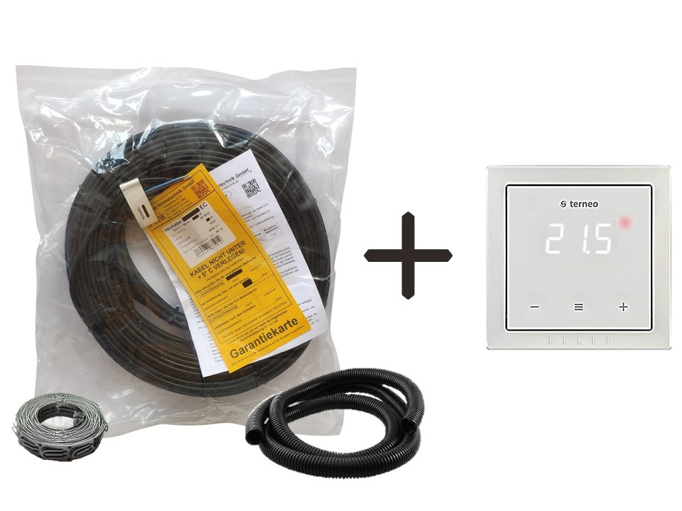 Кабель Arnold Rak 6103-20 EC | 20 м | 400 вт | 2,0 - 3,1 м.кв | + сенсорный регулятор Terneo S (KIT 19033)
Кабель Arnold Rak 6103-20 EC | 20 м | 400 вт | 2,0 - 3,1 м.кв | + сенсорный регулятор Terneo S (KIT 19033)