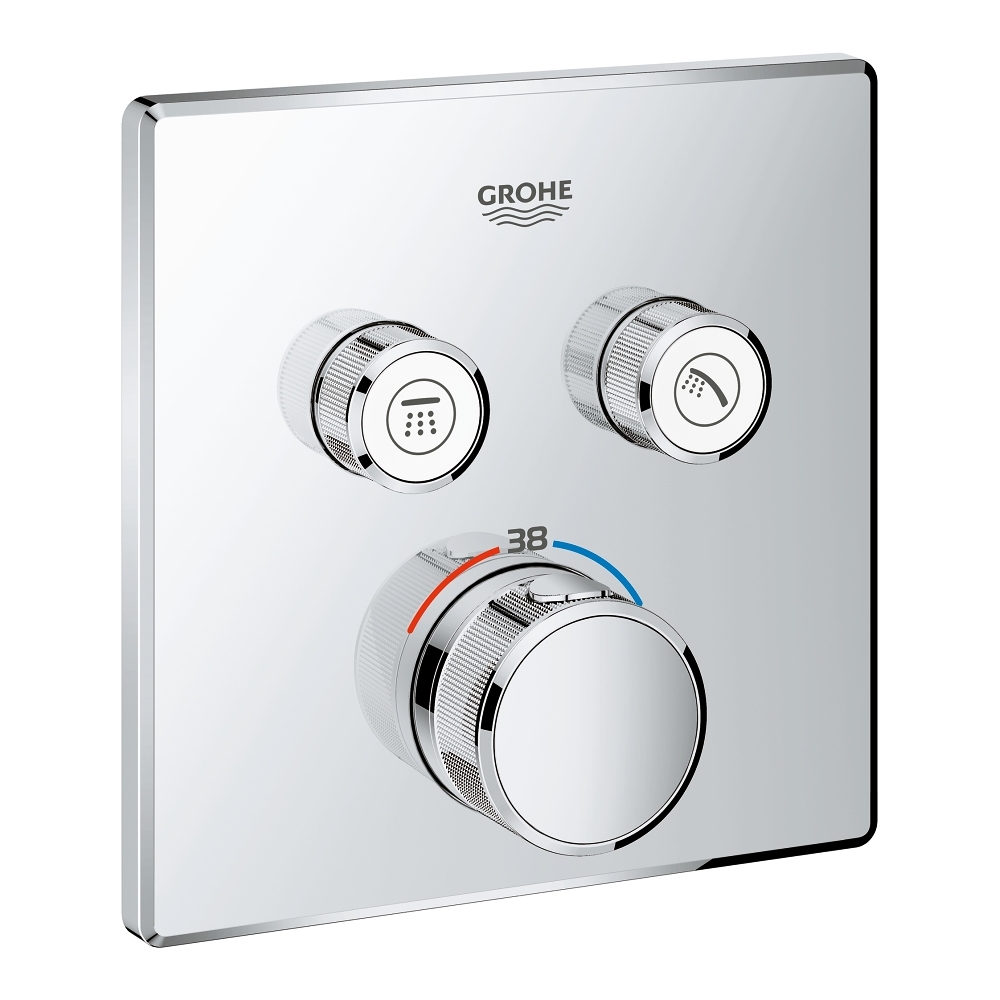 GROHTHERM SmartControl термостат для душа, внешняя часть, на 2 потребителя, GROHE, 29124000
GROHTHERM SmartControl термостат для душа, внешняя часть, на 2 потребителя, GROHE, 29124000