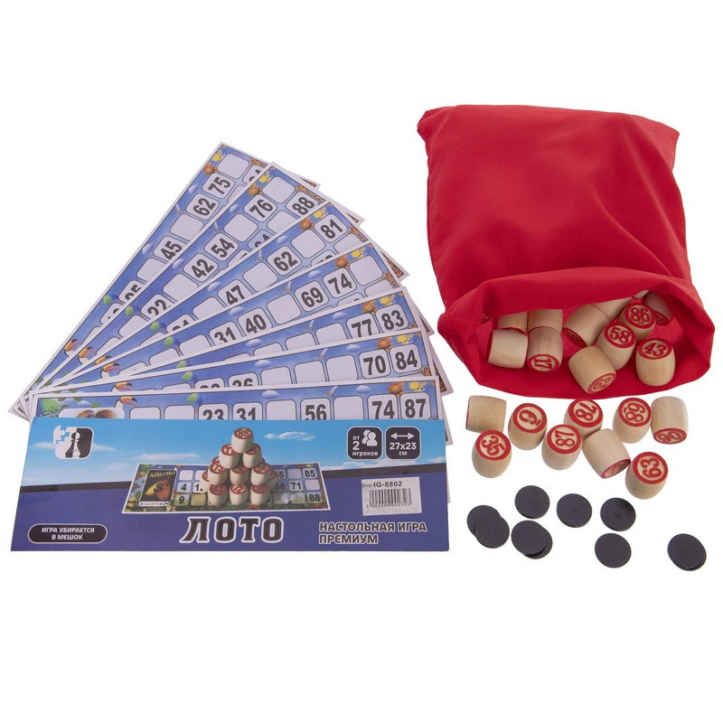 Настольная игра лото с деревянными бочонками в прозрачном чехле Brain Games Zelart 8802
Настольная игра лото с деревянными бочонками в прозрачном чехле Brain Games Zelart 8802