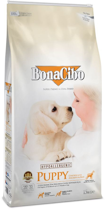 Сухой корм для щенков BonaCibo Puppy Chicken&Rice with Anchovy с мясом курицы, анчоусами и рисом 15 кг
Сухой корм для щенков BonaCibo Puppy Chicken&Rice with Anchovy с мясом курицы, анчоусами и рисом 15 кг