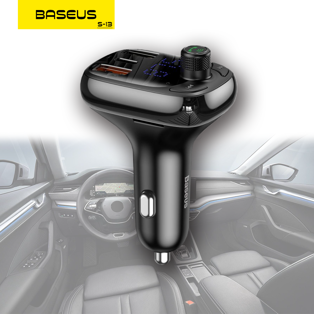 Зарядное устройство для телефона в авто Baseus S-13 Bluetooth FM Launcher На 3 порта (2xUSB + Type-C) Автомобильное зарядное для гаджетов 2in1 FM-трансмитером с поддержкой Bluetooth
Зарядное устройство для телефона в авто Baseus S-13 Bluetooth FM Launcher На 3 порта (2xUSB + Type-C) Автомобильное зарядное для гаджетов 2in1 FM-трансмитером с поддержкой Bluetooth
