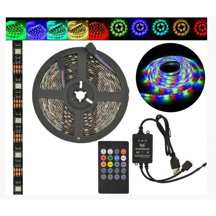 Лента светодиодная в силиконе на клейком основании (влагозащищенная) RGB Music 5050 5 метров
Лента светодиодная в силиконе на клейком основании (влагозащищенная) RGB Music 5050 5 метров