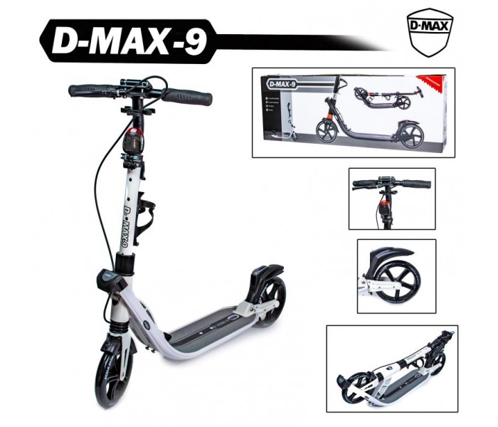 Двухколесный самокат Scale Sports (США) D-Max-9 White с ручным тормозом, резиновые ручки, держатель бутылки, фонарик
Двухколесный самокат Scale Sports (США) D-Max-9 White с ручным тормозом, резиновые ручки, держатель бутылки, фонарик