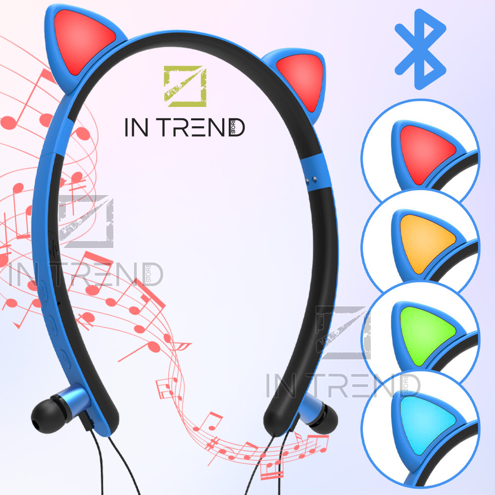 Наушники Беспроводные магнитные детские Luminous ZW-29 c Bluetooth гарнитурой 4.2 с кошачьими ушками и LED подсветкой, Голубой
Наушники Беспроводные магнитные детские Luminous ZW-29 c Bluetooth гарнитурой 4.2 с кошачьими ушками и LED подсветкой, Голубой