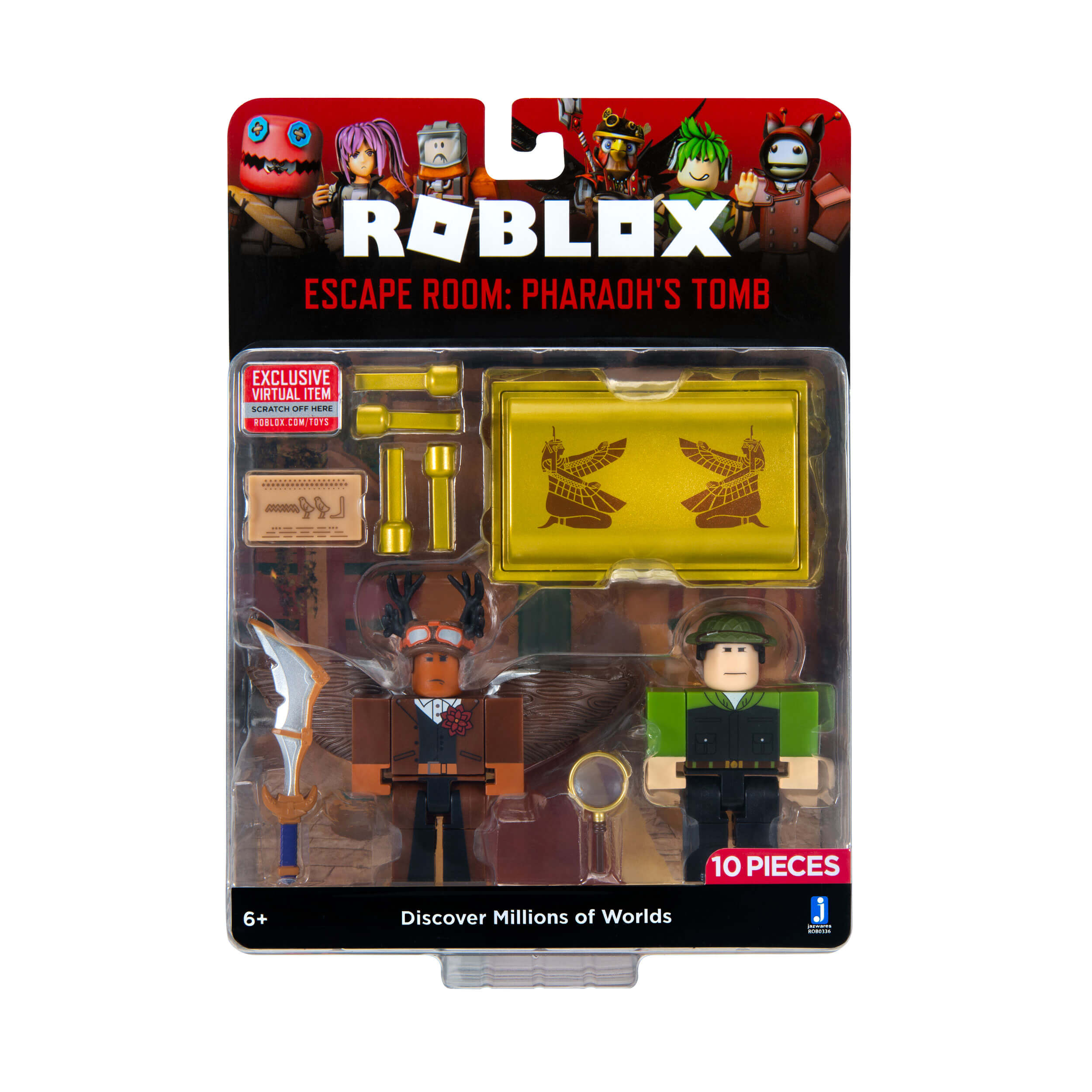 Ігрова колекційна фігурка Jazwares Roblox Game Packs Escape Room The Pharoah's Tomb W8 (ROB0336)
Ігрова колекційна фігурка Jazwares Roblox Game Packs Escape Room The Pharoah's Tomb W8 (ROB0336)