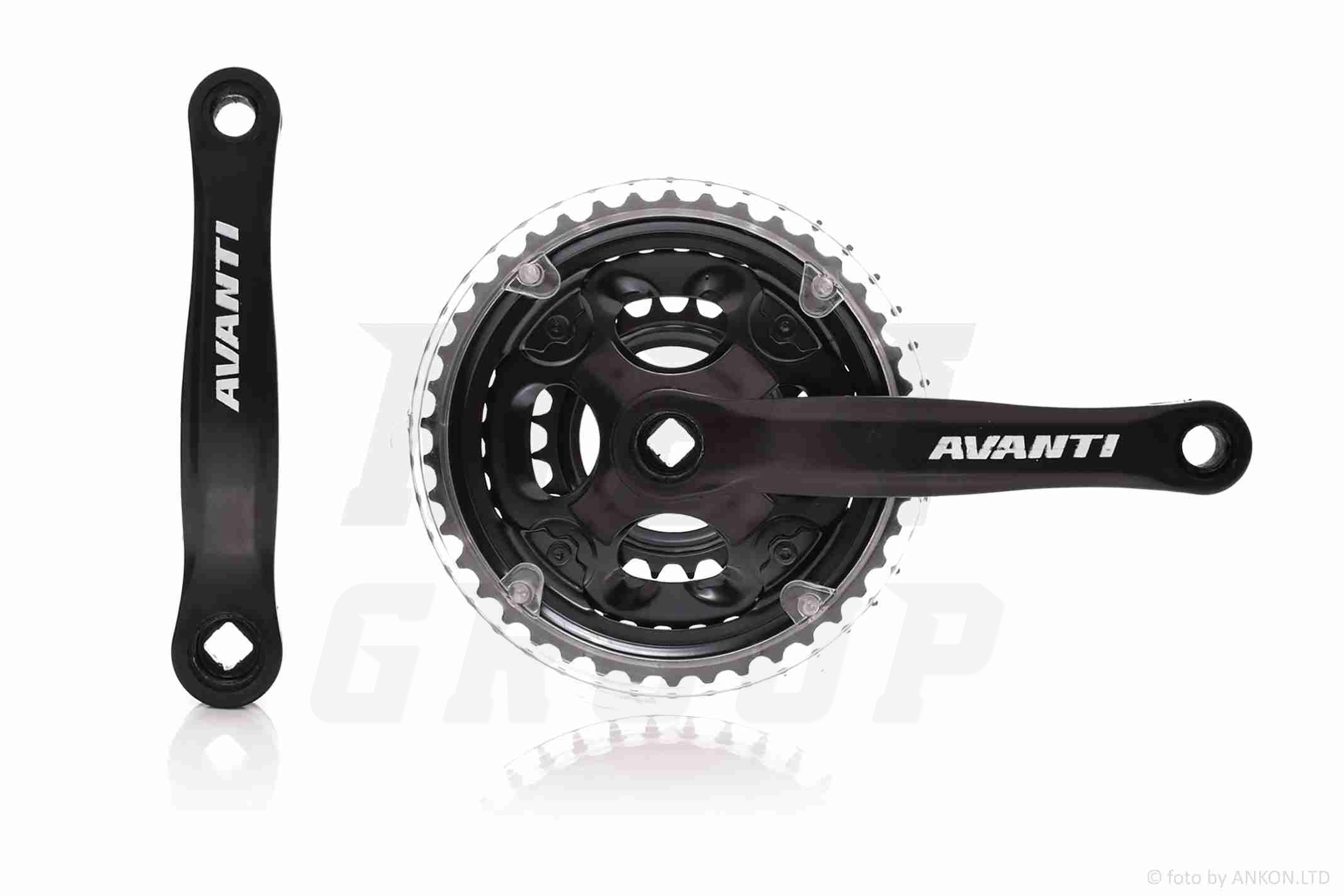 Звезды передние 42х34х24Т с защитой и шатуном 170mm (черный) 'AVANTI' #028372
Звезды передние 42х34х24Т с защитой и шатуном 170mm (черный) 'AVANTI' #028372