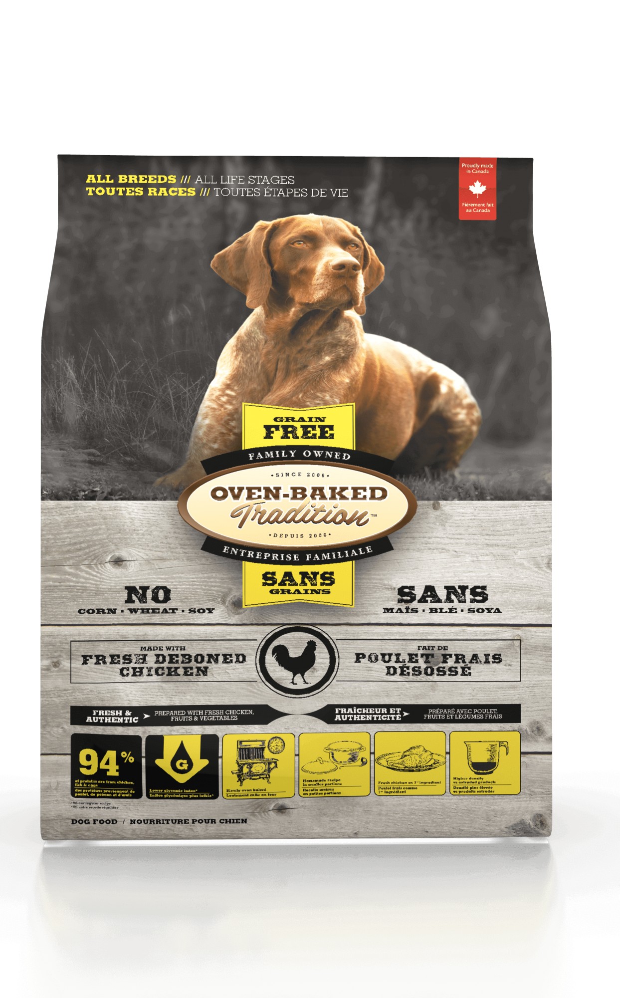 Сухой беззерновой корм для собак всех пород Oven-Baked Tradition Grain Free Adult All Breed Chiken со свежим мясом курицы 2,27 кг (669066098064)
Сухой беззерновой корм для собак всех пород Oven-Baked Tradition Grain Free Adult All Breed Chiken со свежим мясом курицы 2,27 кг (669066098064)