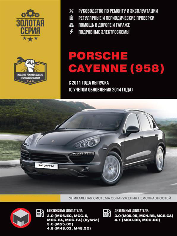 Книга на Porsche Cayenne (958) с 2011 года (+ обновления 2014 года) (Порш Кайен) Руководство по ремонту, Монолит
Книга на Porsche Cayenne (958) с 2011 года (+ обновления 2014 года) (Порш Кайен) Руководство по ремонту, Монолит