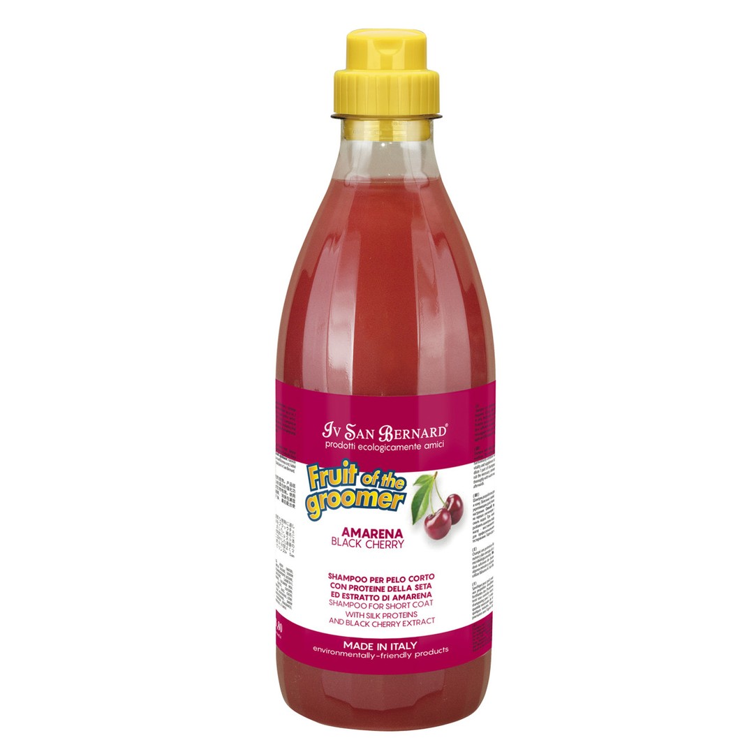 Шампунь Iv San Bernard Black Cherry для короткой шерсти, с протеинами шелка и черной вишней, 1л
Шампунь Iv San Bernard Black Cherry для короткой шерсти, с протеинами шелка и черной вишней, 1л