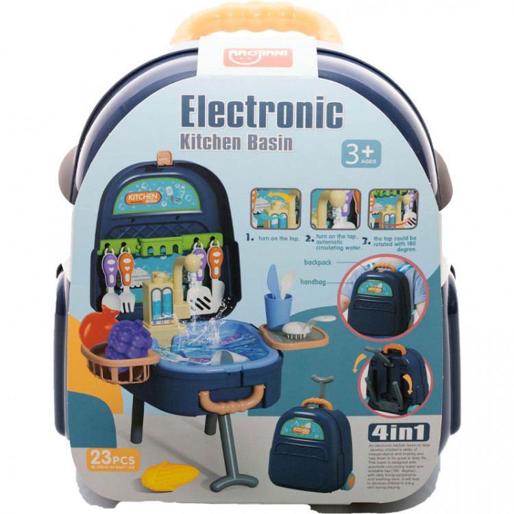 Игровой набор Electronics Kitchen Basin мойка с посудой в пластиковом рюкзачке 1983975
Игровой набор Electronics Kitchen Basin мойка с посудой в пластиковом рюкзачке 1983975
