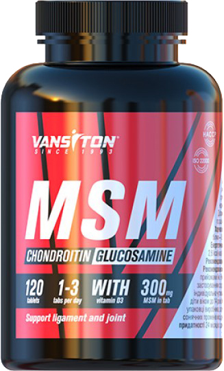 Хондропротектор Vansiton Хондроитин + Глюкозамин + MSM 120 таблеток (4820106592201)
Хондропротектор Vansiton Хондроитин + Глюкозамин + MSM 120 таблеток (4820106592201)