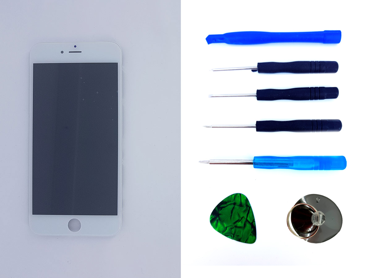 Дисплей с сенсором тачскрином (дисплейный модуль) для iPhone 6 plus белый + набор для замены high copy
Дисплей с сенсором тачскрином (дисплейный модуль) для iPhone 6 plus белый + набор для замены high copy