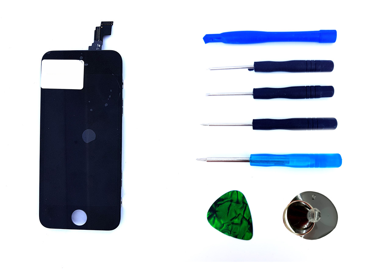 Дисплей с сенсором тачскрином (дисплейный модуль) для iPhone 5C черный + набор для замены high copy
Дисплей с сенсором тачскрином (дисплейный модуль) для iPhone 5C черный + набор для замены high copy