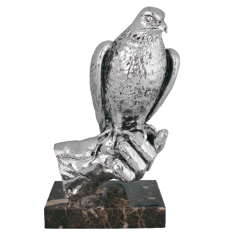 Скульптура из керамики посеребренная «Сокол на руке» Anglada, 17x13x31 см
Скульптура из керамики посеребренная «Сокол на руке» Anglada, 17x13x31 см
