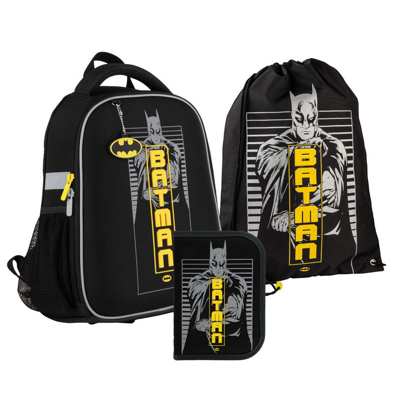 Коллекция 2021! Набор школьный рюкзак + пенал + сумка для обуви Kite Education Batman SET_DC21-555S
Коллекция 2021! Набор школьный рюкзак + пенал + сумка для обуви Kite Education Batman SET_DC21-555S