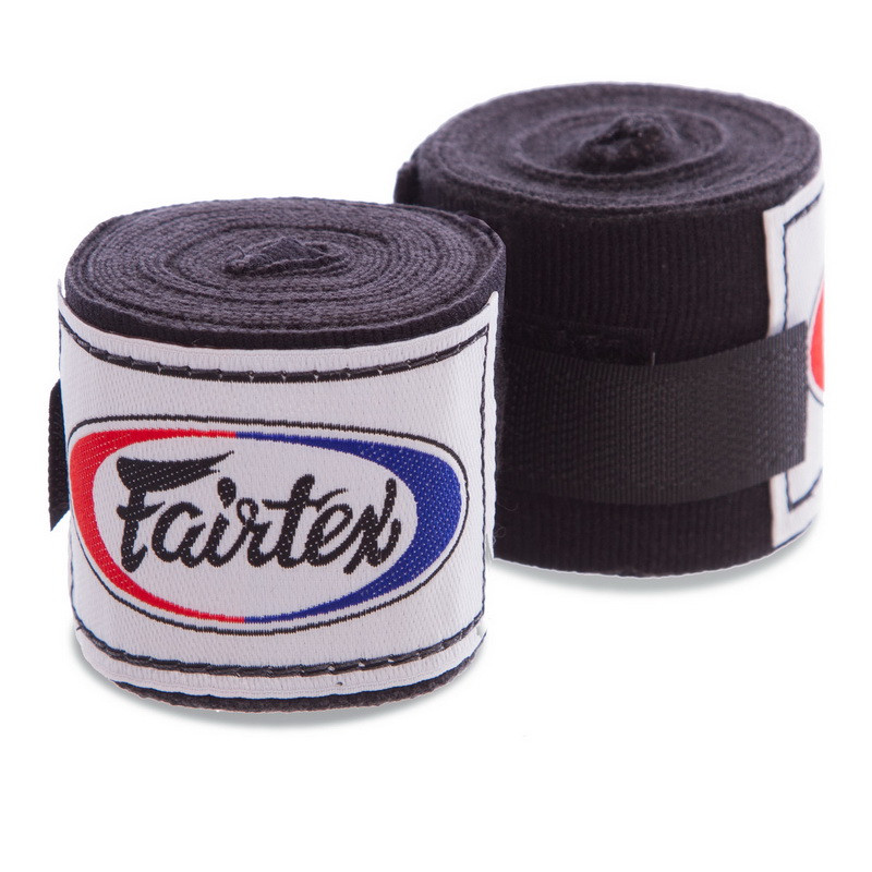 Бинти для боксу 2 шт під рукавички еластичні FAIRTEX Довжина 3 м Бавовна Чорний (HW2-3)
Бинти для боксу 2 шт під рукавички еластичні FAIRTEX Довжина 3 м Бавовна Чорний (HW2-3)