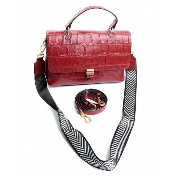 Сумка из кожи женская Parse №NO-6835 W.Red 
Сумка из кожи женская Parse №NO-6835 W.Red