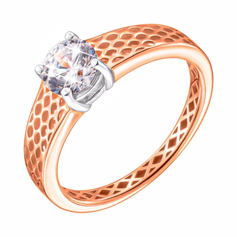 Золотое кольцо в комбинированном цвете с фианитом S Zirconia 000137771 17 размера
Золотое кольцо в комбинированном цвете с фианитом S Zirconia 000137771 17 размера