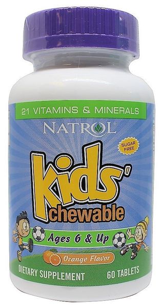 Витамины для детей Kids Chewable Age 6&UP Natrol 60 жевательных таблеток (NTRL094)
Витамины для детей Kids Chewable Age 6&UP Natrol 60 жевательных таблеток (NTRL094)