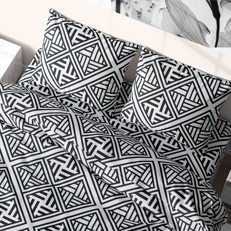 Комплект постельного белья Time Textile Лабиринт полуторный Белый, Черный TT170408-p 70х70
Комплект постельного белья Time Textile Лабиринт полуторный Белый, Черный TT170408-p 70х70