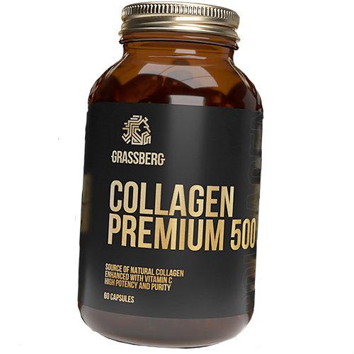 Гидролизованный коллаген с Витамином С, Collagen Premium 500, Grassberg 60капс (68515001)
Гидролизованный коллаген с Витамином С, Collagen Premium 500, Grassberg 60капс (68515001)