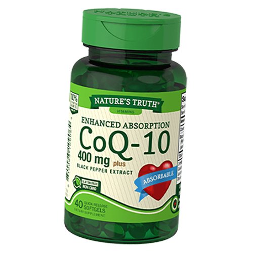 Коэнзим Q10 с высокой степенью усвоения, Enhanced Absorption CoQ-10 400, Nature's Truth 40гелкапс (70509001)
Коэнзим Q10 с высокой степенью усвоения, Enhanced Absorption CoQ-10 400, Nature's Truth 40гелкапс (70509001)