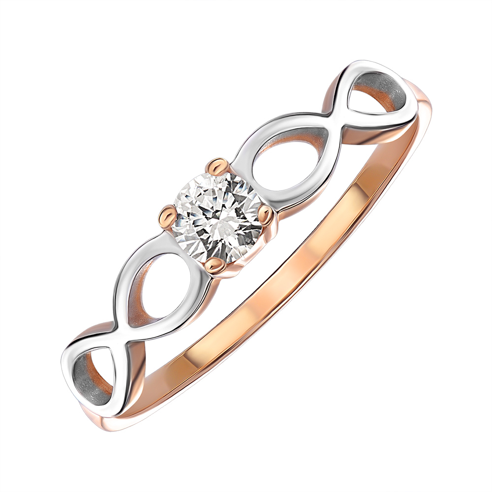 Золотое кольцо в комбинированном цвете с цирконием Swarovski 000145542 16.5 размера
Золотое кольцо в комбинированном цвете с цирконием Swarovski 000145542 16.5 размера