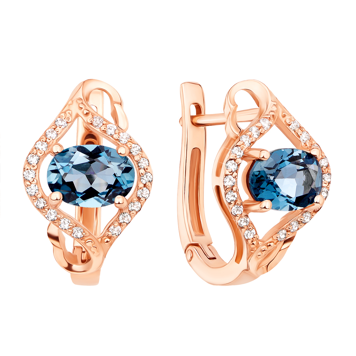 Золотые серьги в красном цвете с топазом лондон и фианитами 000124347
Золотые серьги в красном цвете с топазом лондон и фианитами 000124347