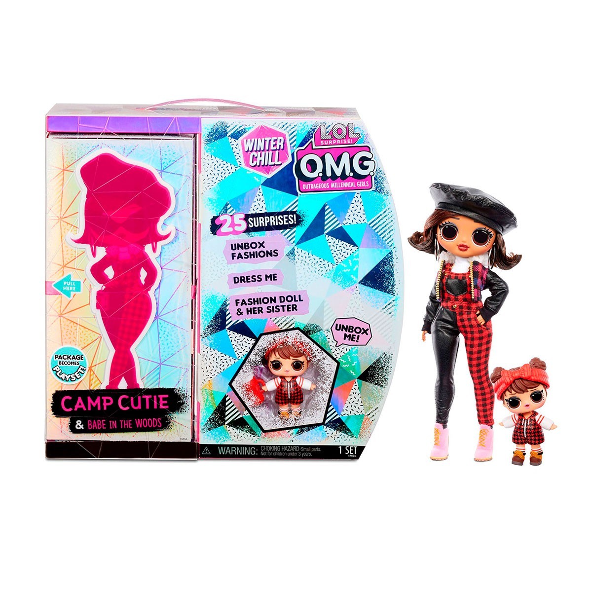 Игровой набор с куклой L.O.L. Surprise (ЛОЛ Сюрприз) серии O.M.G Winter Chill" – Очаровашка"
Игровой набор с куклой L.O.L. Surprise (ЛОЛ Сюрприз) серии O.M.G Winter Chill" – Очаровашка"