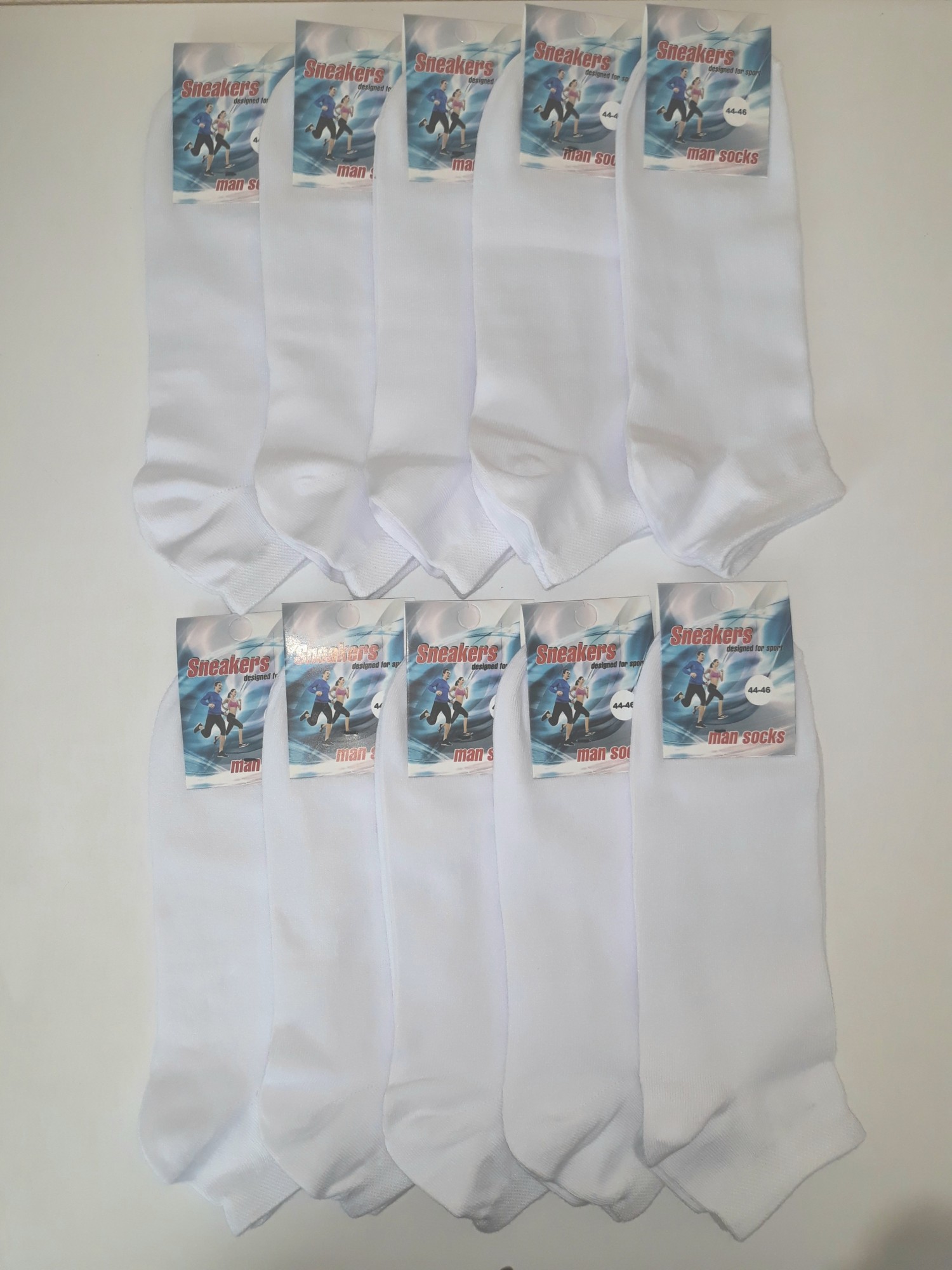 Набір 10 пар шкарпеток Sneakers М-122 низькі р. - Білий, Набір 10 пар шкарпеток Sneakers М-122 низькі р. 44-46 Білий
Набір 10 пар шкарпеток Sneakers М-122 низькі р. - Білий, Набір 10 пар шкарпеток Sneakers М-122 низькі р. 44-46 Білий