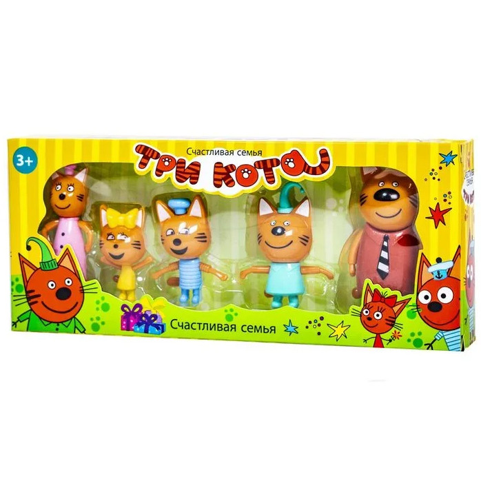 Игровой набор фигурок Три кота, счастливая семья, подарочный набор фигурок для детей от 3 лет, набор N70
Игровой набор фигурок Три кота, счастливая семья, подарочный набор фигурок для детей от 3 лет, набор N70