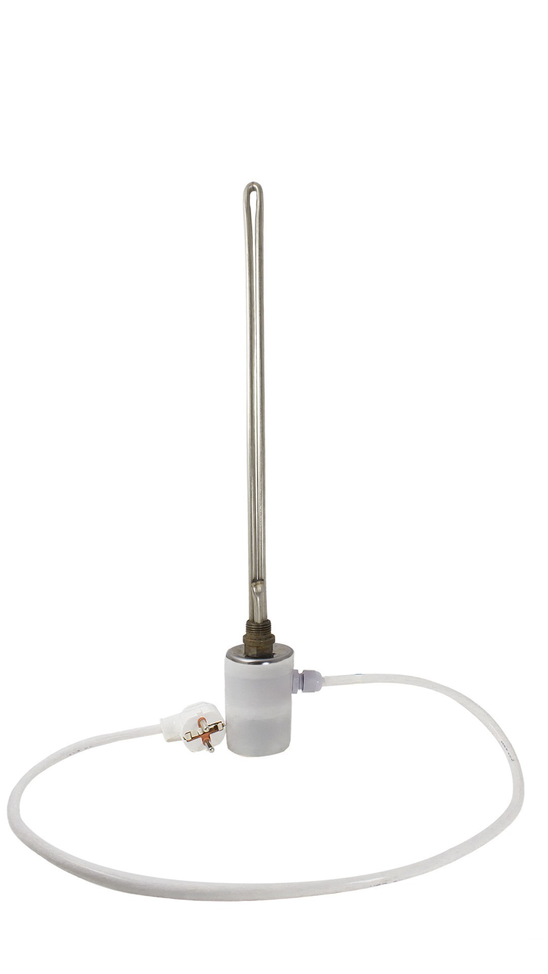 ТЭН для алюминиевого радиатора с электр.термодатчиком 1/2" Grepan 1000W 220V L=37 см нержавейка (bat040)
ТЭН для алюминиевого радиатора с электр.термодатчиком 1/2" Grepan 1000W 220V L=37 см нержавейка (bat040)