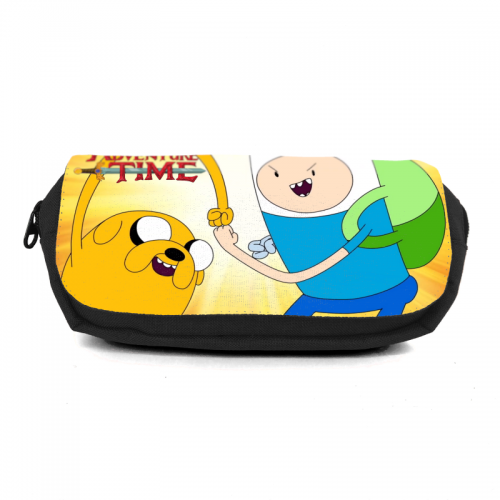 Школьный пенал Время приключений органайзер универсальный (Adventure time-001-3-black) черный 
Школьный пенал Время приключений органайзер универсальный (Adventure time-001-3-black) черный