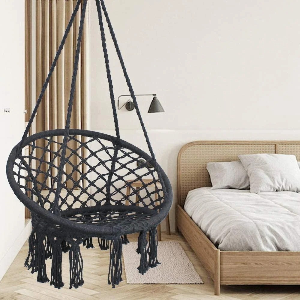 Гамак Macrame D сидения = 81/77см World Sport черный, гамак сидячий прочный, практичный, воздушная кровать
Гамак Macrame D сидения = 81/77см World Sport черный, гамак сидячий прочный, практичный, воздушная кровать
