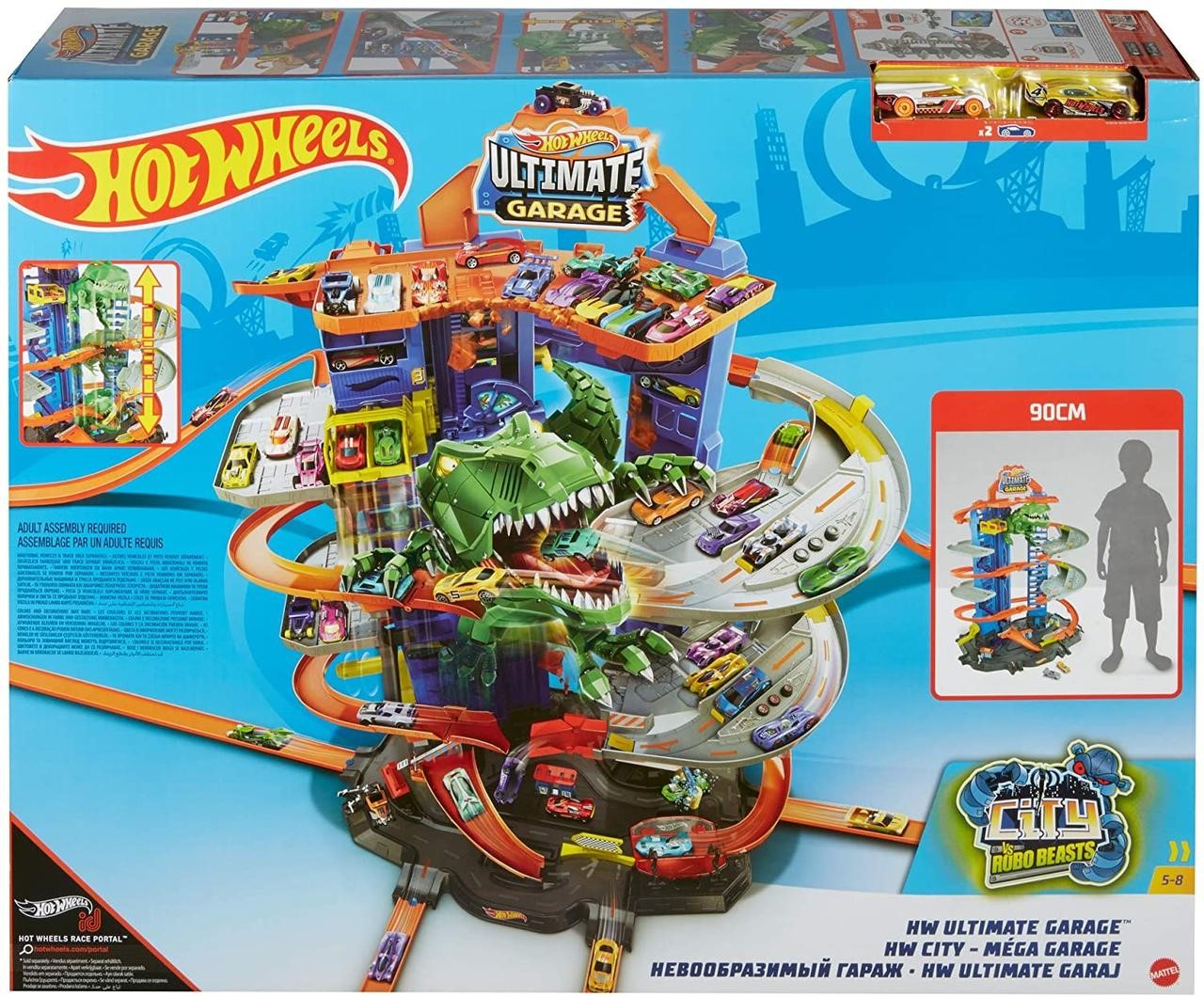 Ігровий набір Hot Wheels Ультімейт Гараж Хот Вілс City Robo T-Rex Ultimate Garage Мега набір + 2 машинки Хот Вілс
Ігровий набір Hot Wheels Ультімейт Гараж Хот Вілс City Robo T-Rex Ultimate Garage Мега набір + 2 машинки Хот Вілс