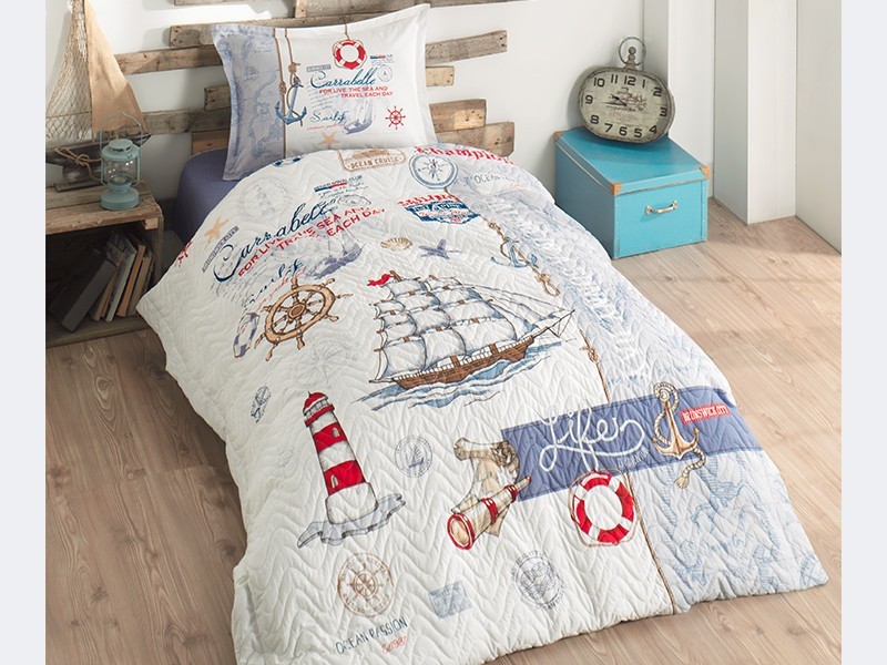Покрывало подростковое стеганное хлопковое с наволочкой Aran Clasy 180x240 SailLife
Покрывало подростковое стеганное хлопковое с наволочкой Aran Clasy 180x240 SailLife