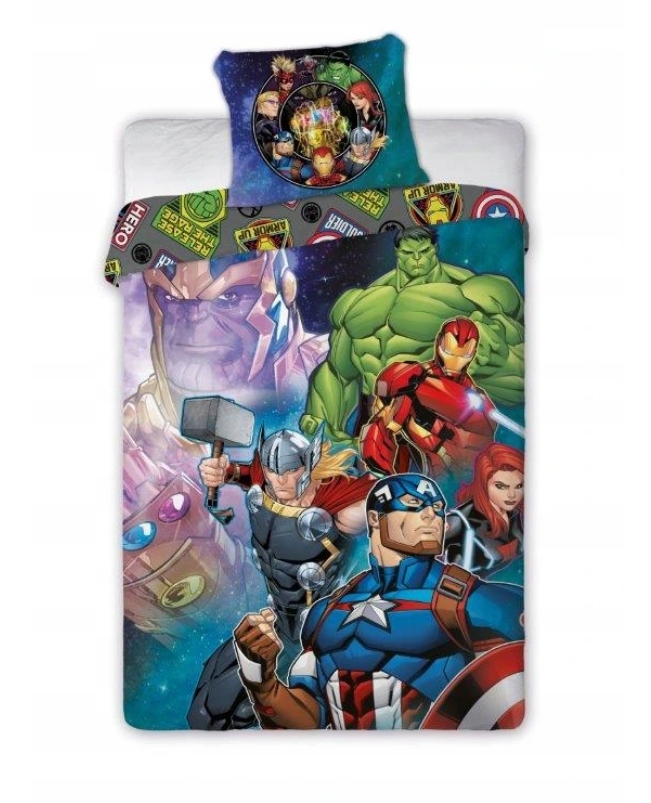 Детское постельное белье, подростковое Мстители Avengers Hulk Iron Man 160 x 200 см, хлопок (наволочка+пододеяльник) двухстороннее, лицензия Marvel (054)
Детское постельное белье, подростковое Мстители Avengers Hulk Iron Man 160 x 200 см, хлопок (наволочка+пододеяльник) двухстороннее, лицензия Marvel (054)