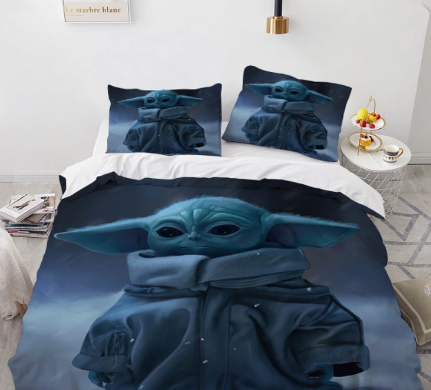 Комплект постельного белья из трех частей с 3D рисунком Yoda Master Йода Майстер №13
Комплект постельного белья из трех частей с 3D рисунком Yoda Master Йода Майстер №13