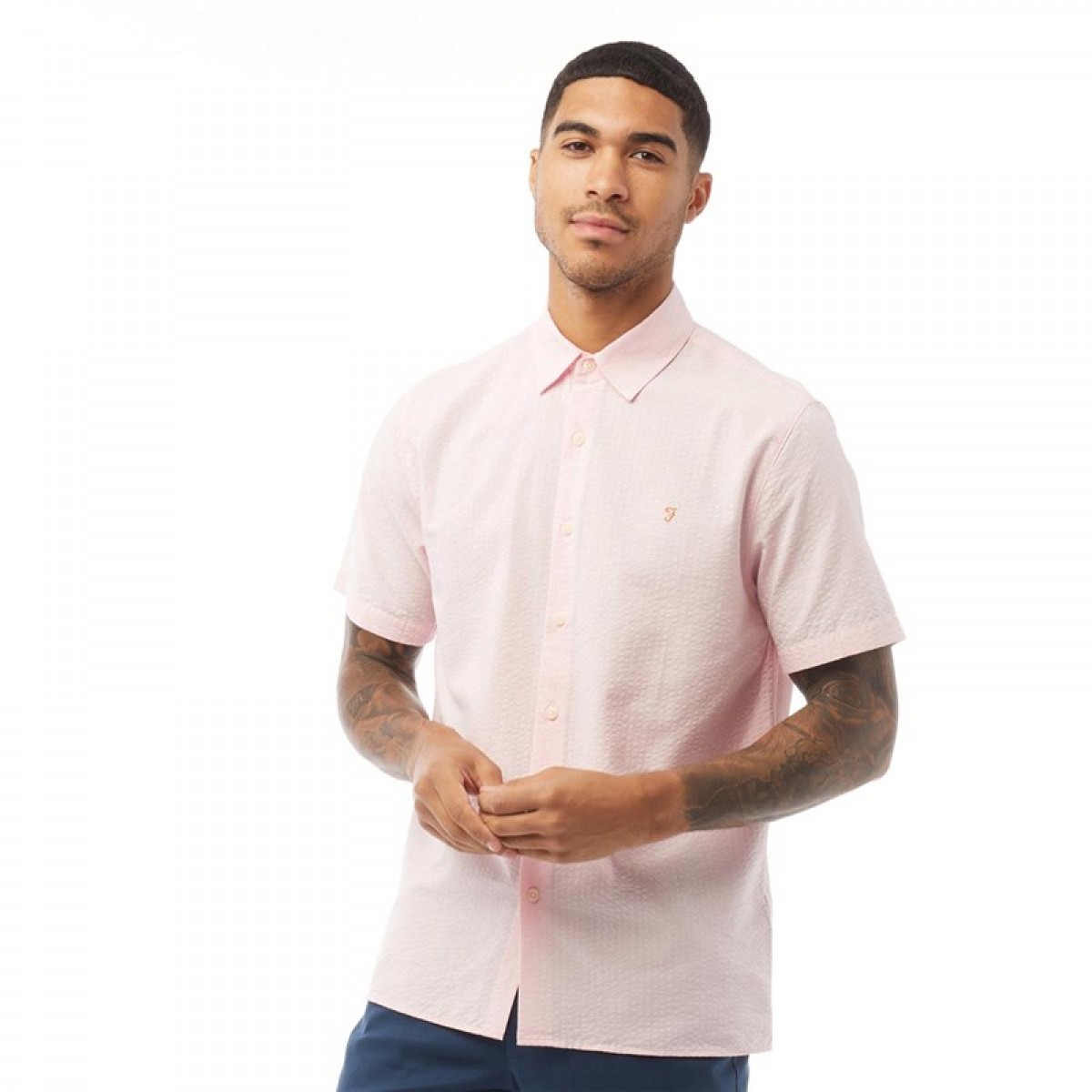Рубашка Farah Vintage Hudspeth Seersucker Short Sleeve Shirt Cool Pink Baby Pink, XS (42)
Рубашка Farah Vintage Hudspeth Seersucker Short Sleeve Shirt Cool Pink Baby Pink, XS (42)
