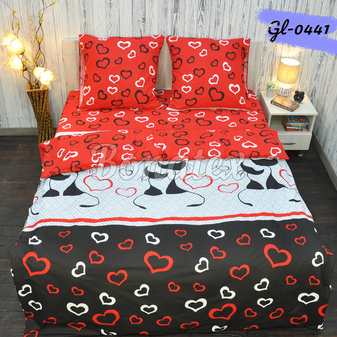 Комплект постільної білизни BonaVita двоспальний бязь Cat Love 180х215 (341-0441)
Комплект постільної білизни BonaVita двоспальний бязь Cat Love 180х215 (341-0441)