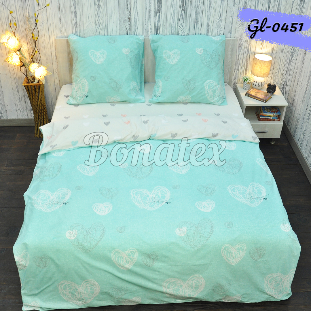 Комплект постільної білизни BonaVita двоспальний бязь Mint Sweetheart 180х215 (341-0451)
Комплект постільної білизни BonaVita двоспальний бязь Mint Sweetheart 180х215 (341-0451)