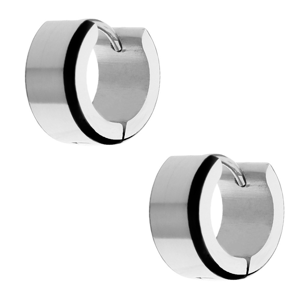 Серьги-кольца унисекс Steel Evolution из медицинской стали с черными вставками 1459 KA
Серьги-кольца унисекс Steel Evolution из медицинской стали с черными вставками 1459 KA