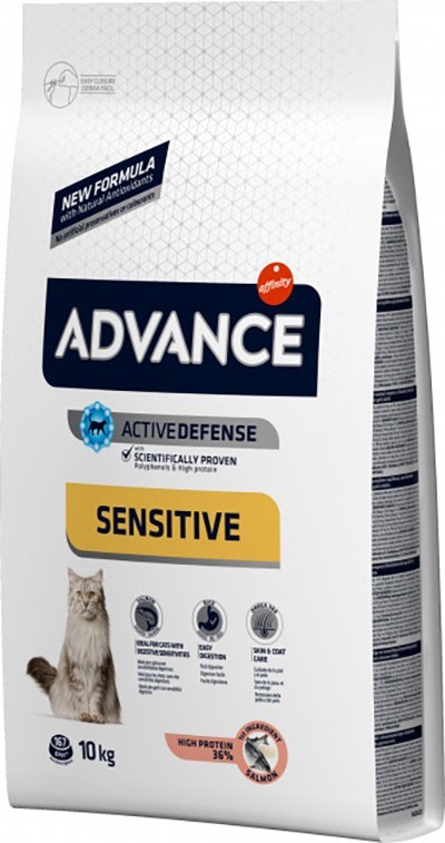 Сухий корм для котів з чутливим травленням Advance Cat Salmon Sensitive з лососем 10 кг (8410650239194)
Сухий корм для котів з чутливим травленням Advance Cat Salmon Sensitive з лососем 10 кг (8410650239194)